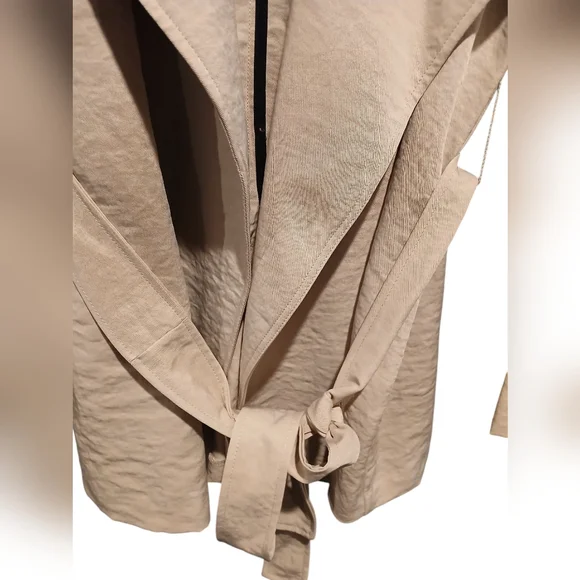 Maurices Trench Lightweight Beige Jacket Womans size 1 XL NWT - Picture 5 of 10